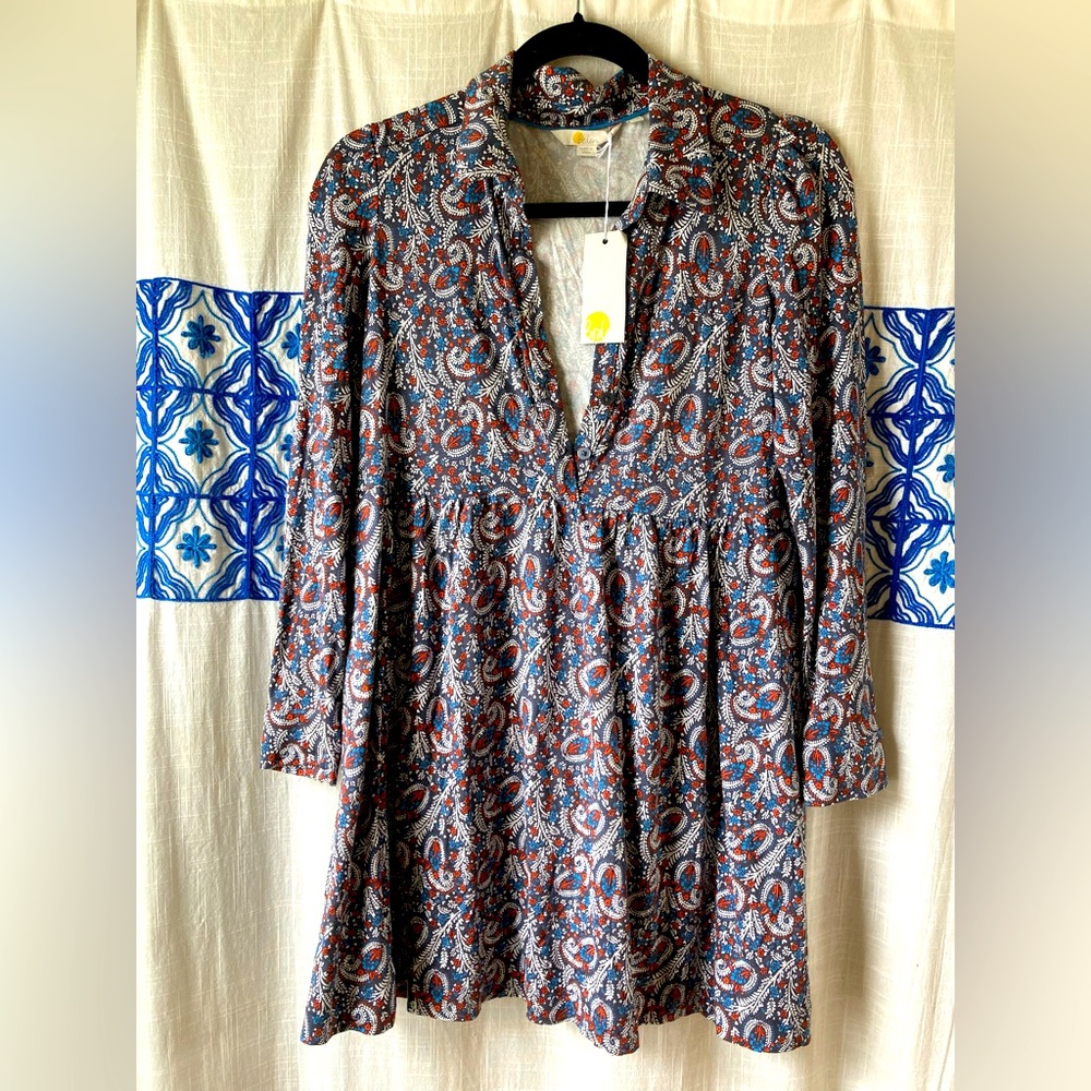 Boden Paisley Mini Shirtdress